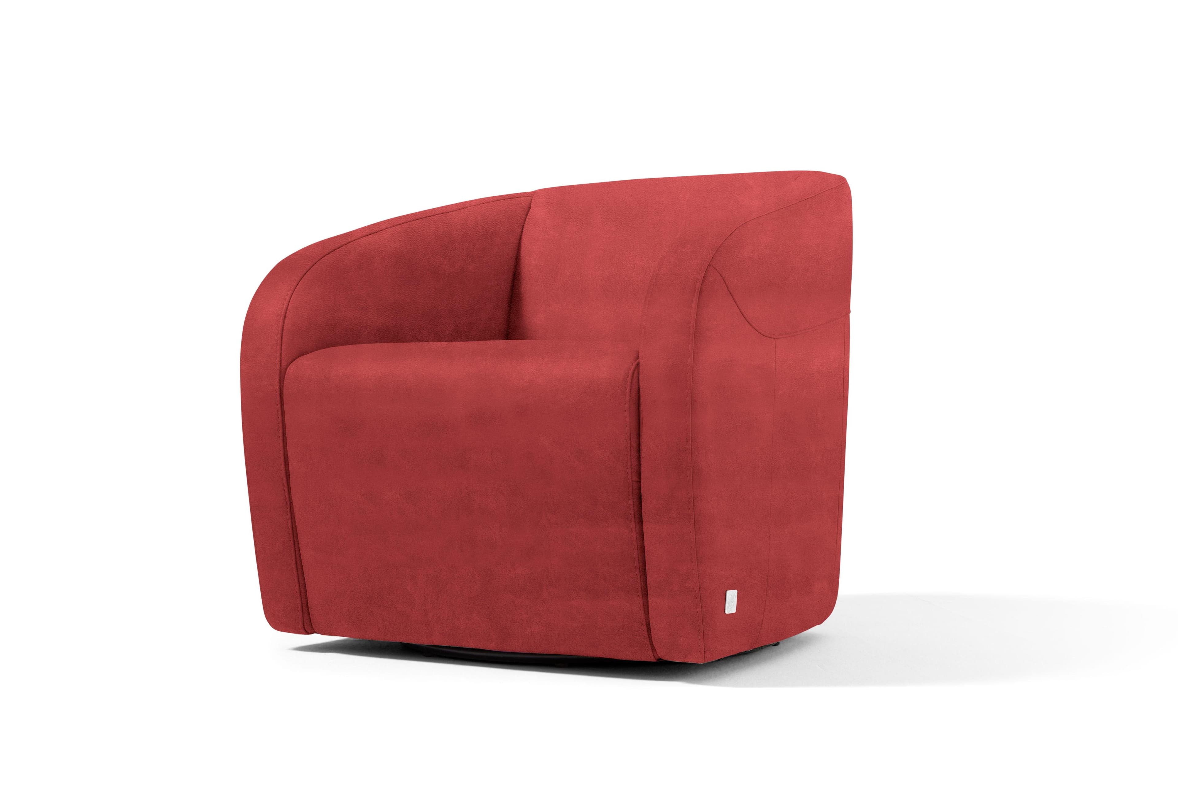 Egoitaliano Clubsessel Charlottaas Marsala Luxus-Microfaser