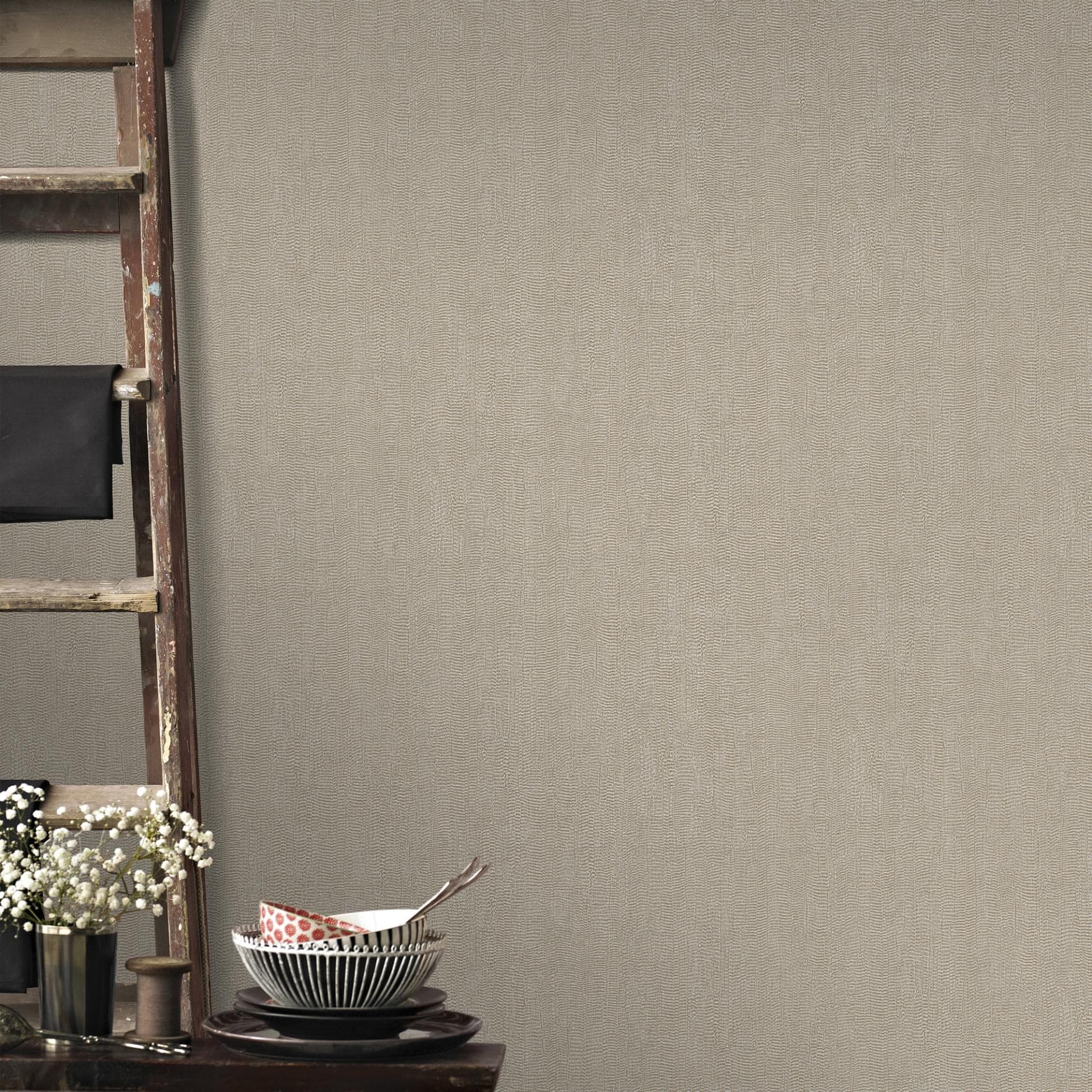 Vliestapete SUPERFRESCO EASY Uni Glitzer Effekt Braun