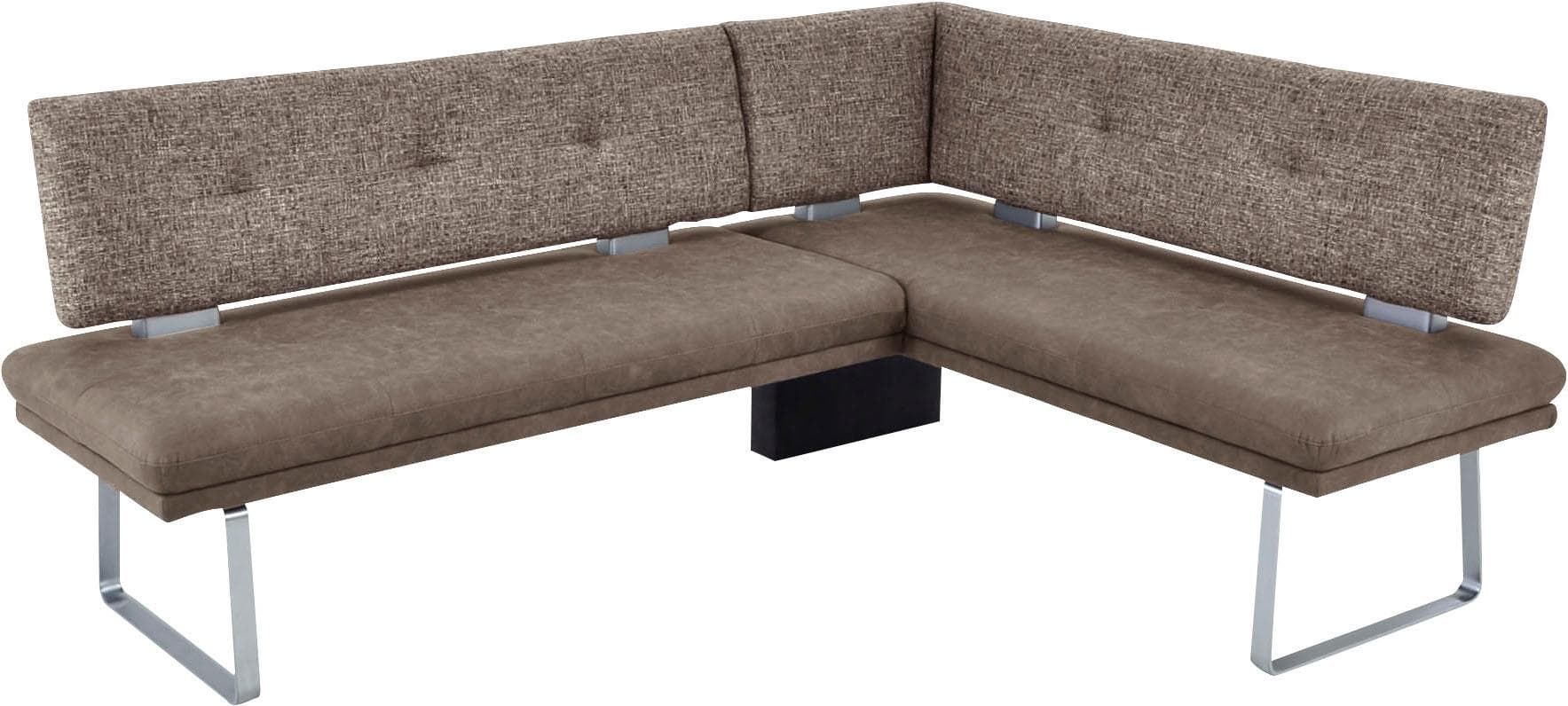 Eckbank Giacomo II von K+W Komfort & Wohnen, braun, gepolstert