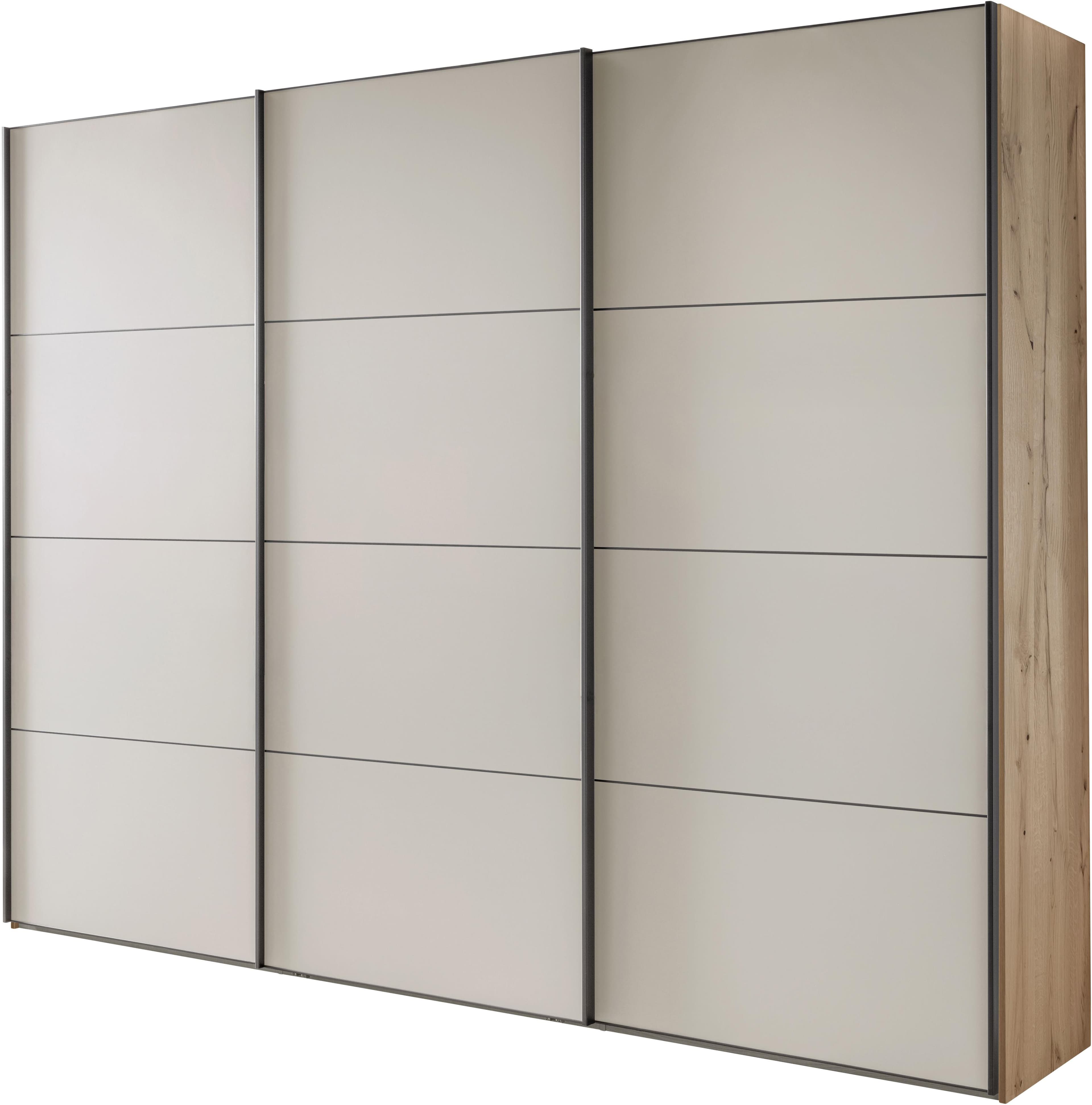 Schwebetürenschrank WIEMANN Phoenix Bianco-Eiche Nachbildung