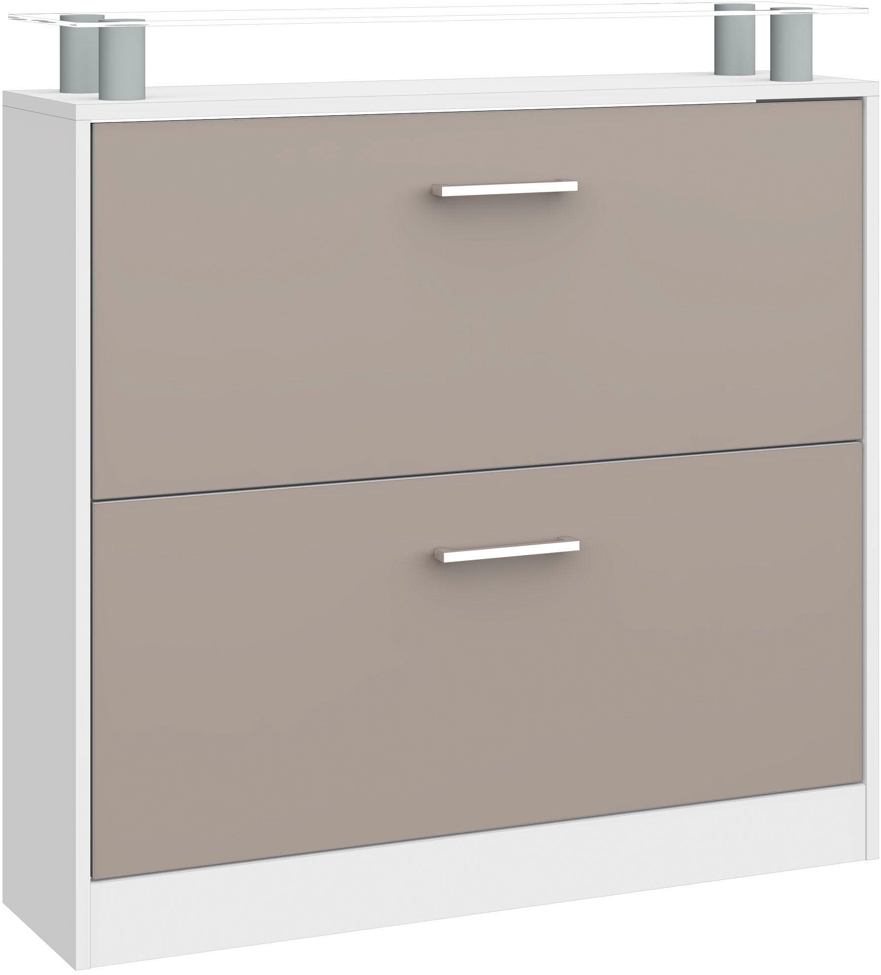 Borchardt Möbel Schuhschrank Finn Weiß Matt Cappuccino