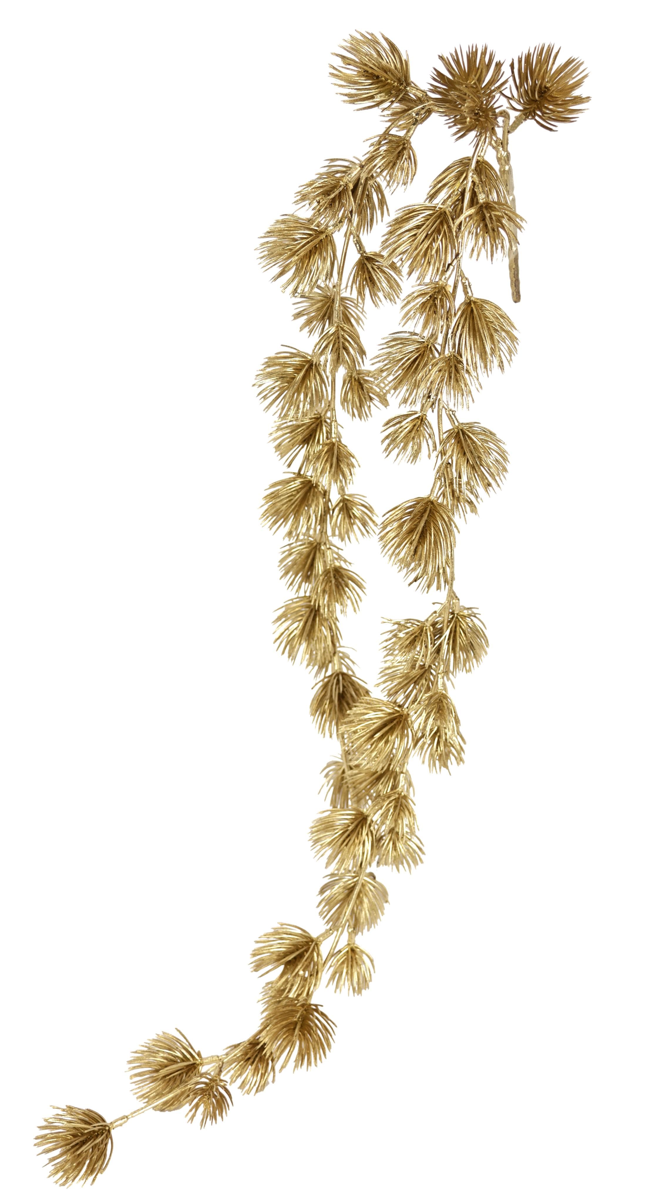 Kunstpflanze Kiefergirlande Gold 66cm Weihnachtsdeko