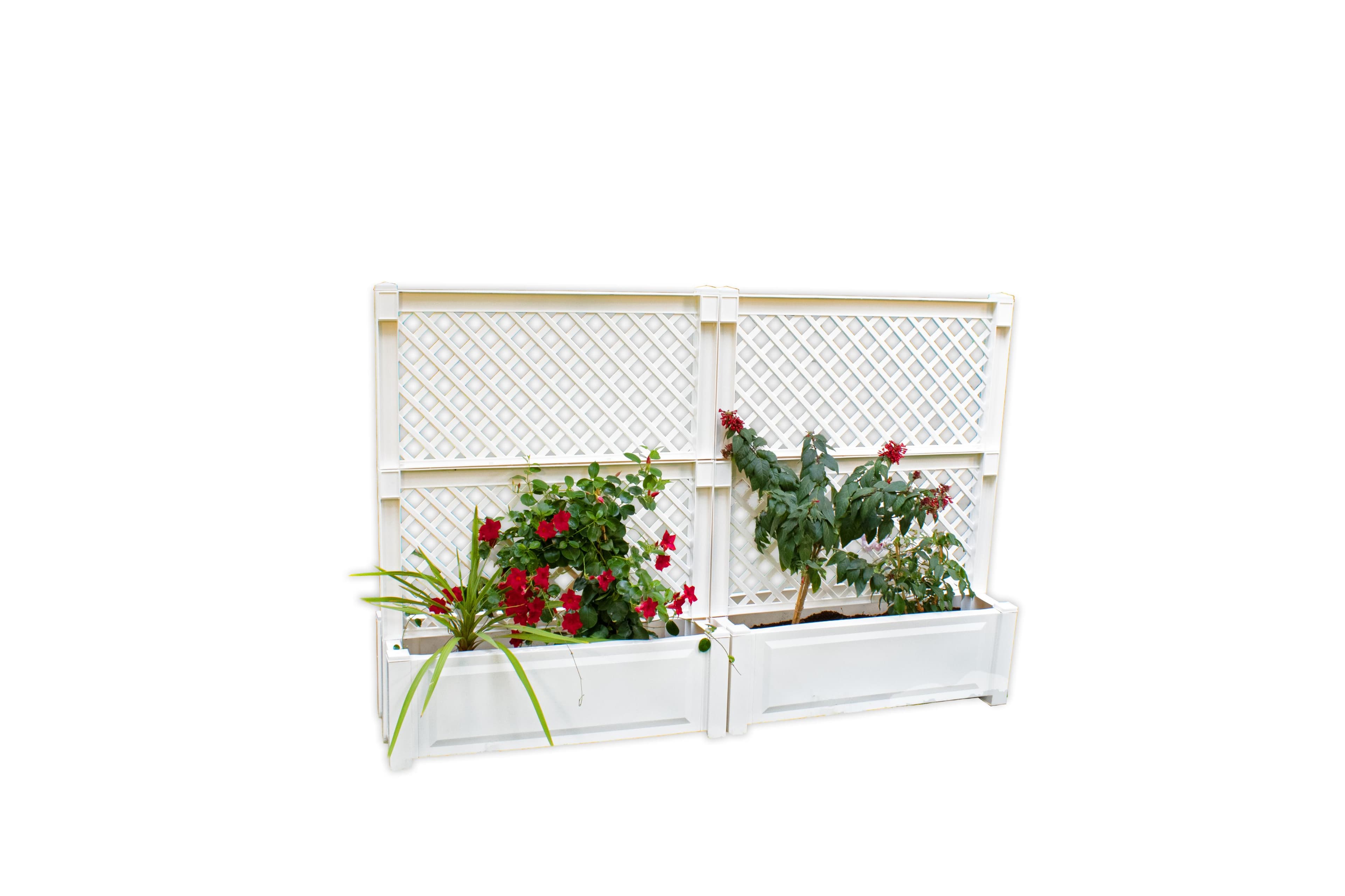 KHW Spalier 2er-Set Pflanzkasten 100 cm Kunststoff