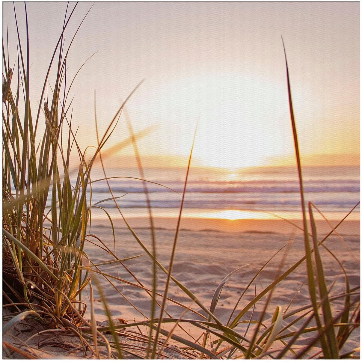 ART FOR THE HOME Leinwandbild Outdoor Sonnenuntergang 50x50cm Mehrfarbig