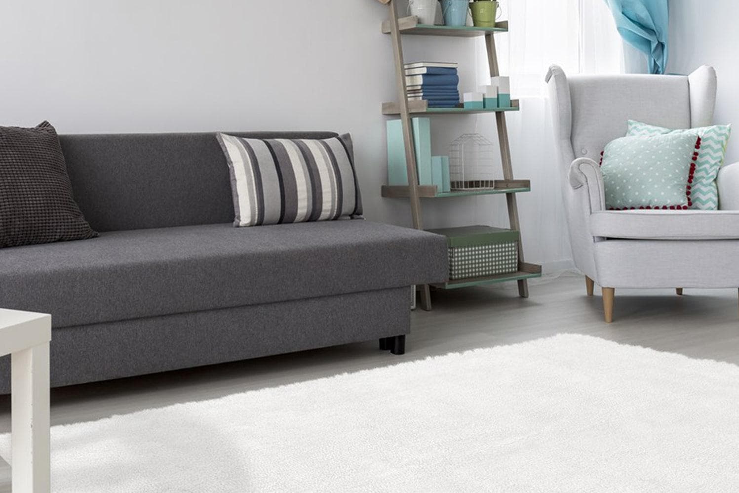 CALO-DELUXE Hochflor-Teppich Vossi 111 Beige Uni Handgewebt