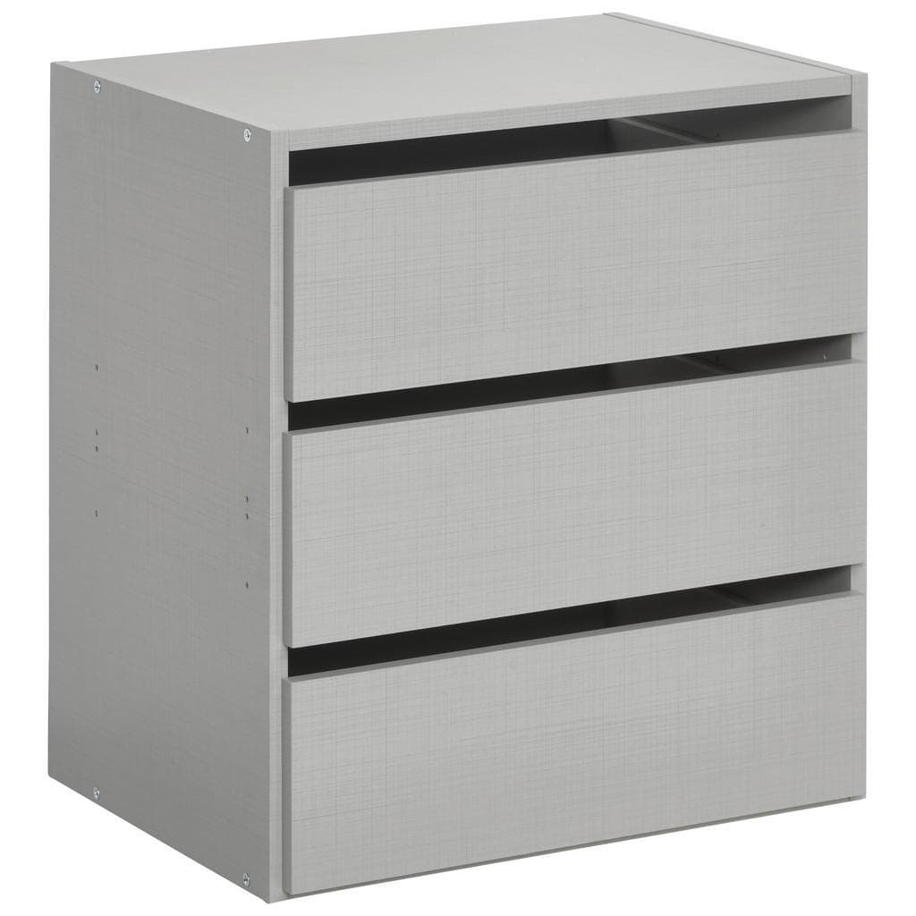 Mid.you Schubkasteneinsatz Grau Holzwerkstoff 3 Schubladen