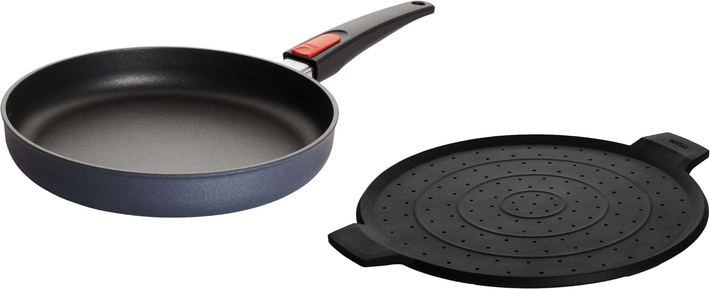 Pfannen-Set WOLL MADE IN GERMANY Diamond Lite mit Spritzschutz anthrazitfarben