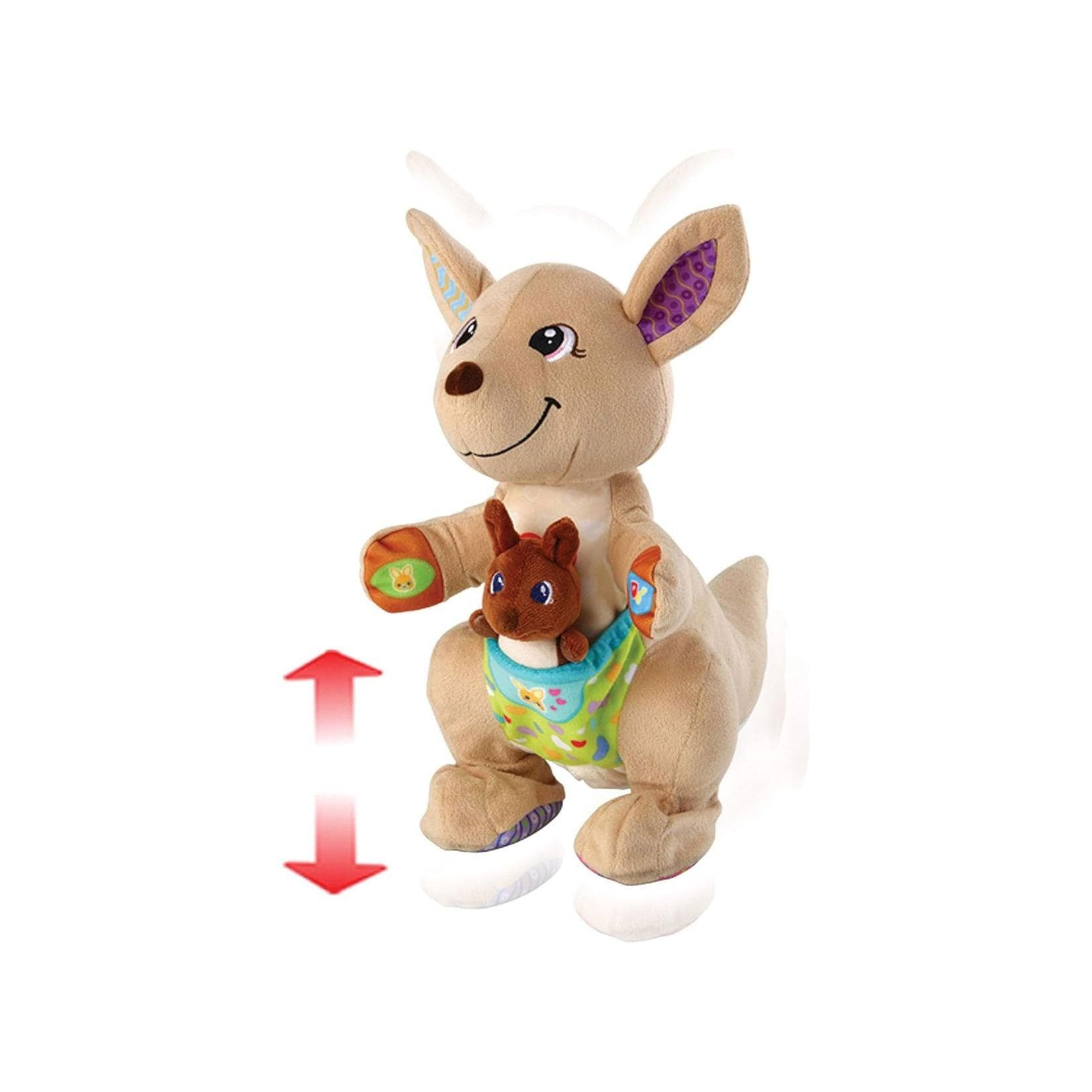 VTech 80-522664 - Hüpf mit mir Känguru, interaktives Plüsch-Spielzeug