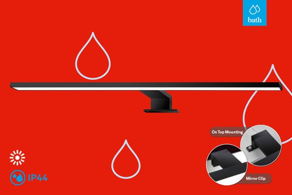 Briloner LED-Spiegelleuchte Dun Brilo, IP44, 60 cm