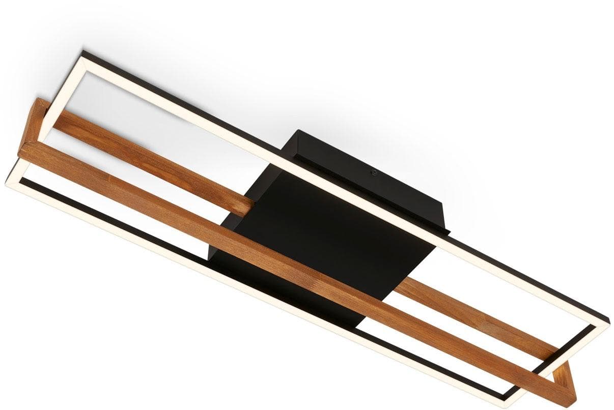 Briloner LED-Deckenleuchte 3777015 Rechteck Schwarz