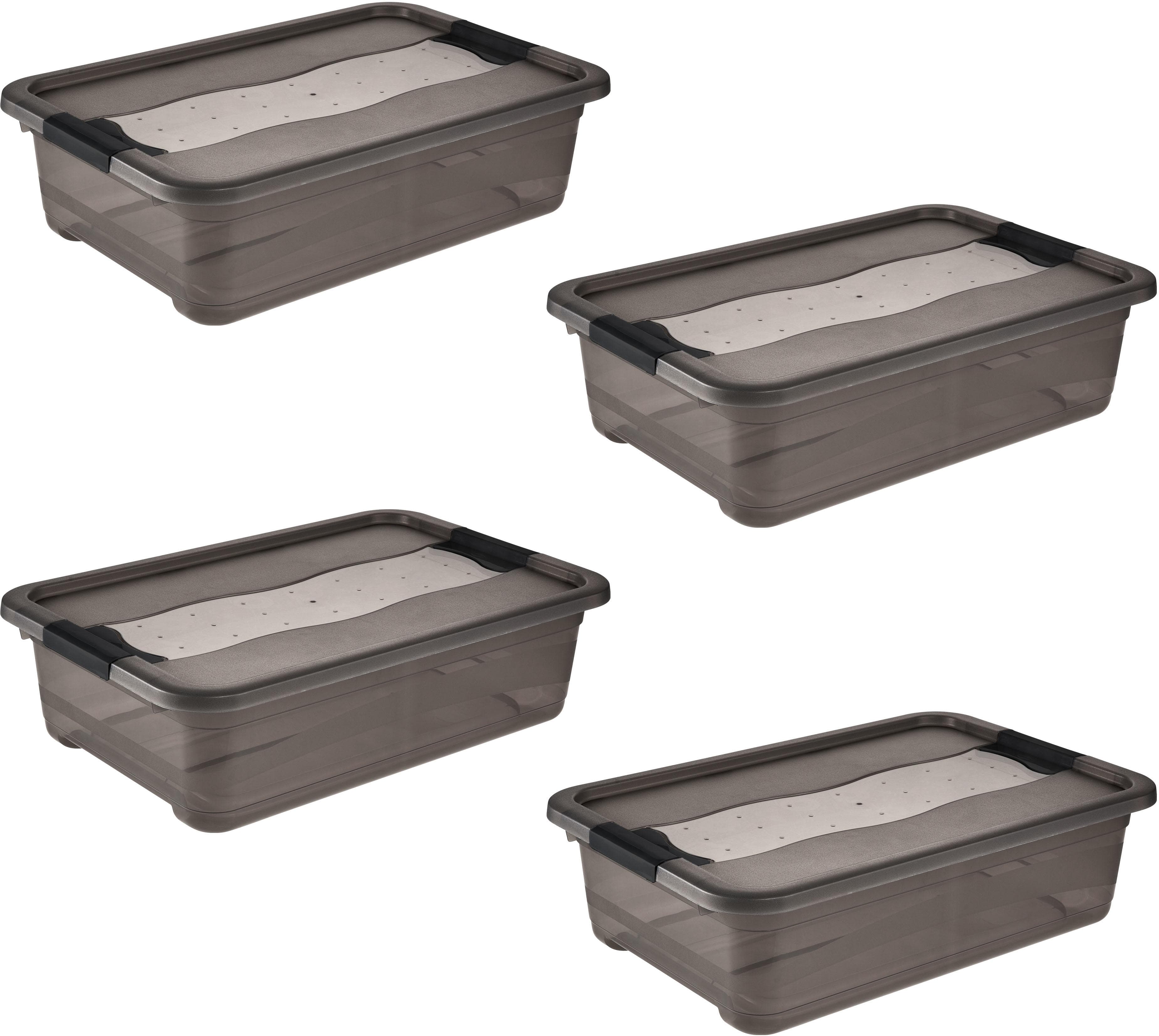 Aufbewahrungsbox KEEEPER Cornelia 4er Set 28 L Kunststoff