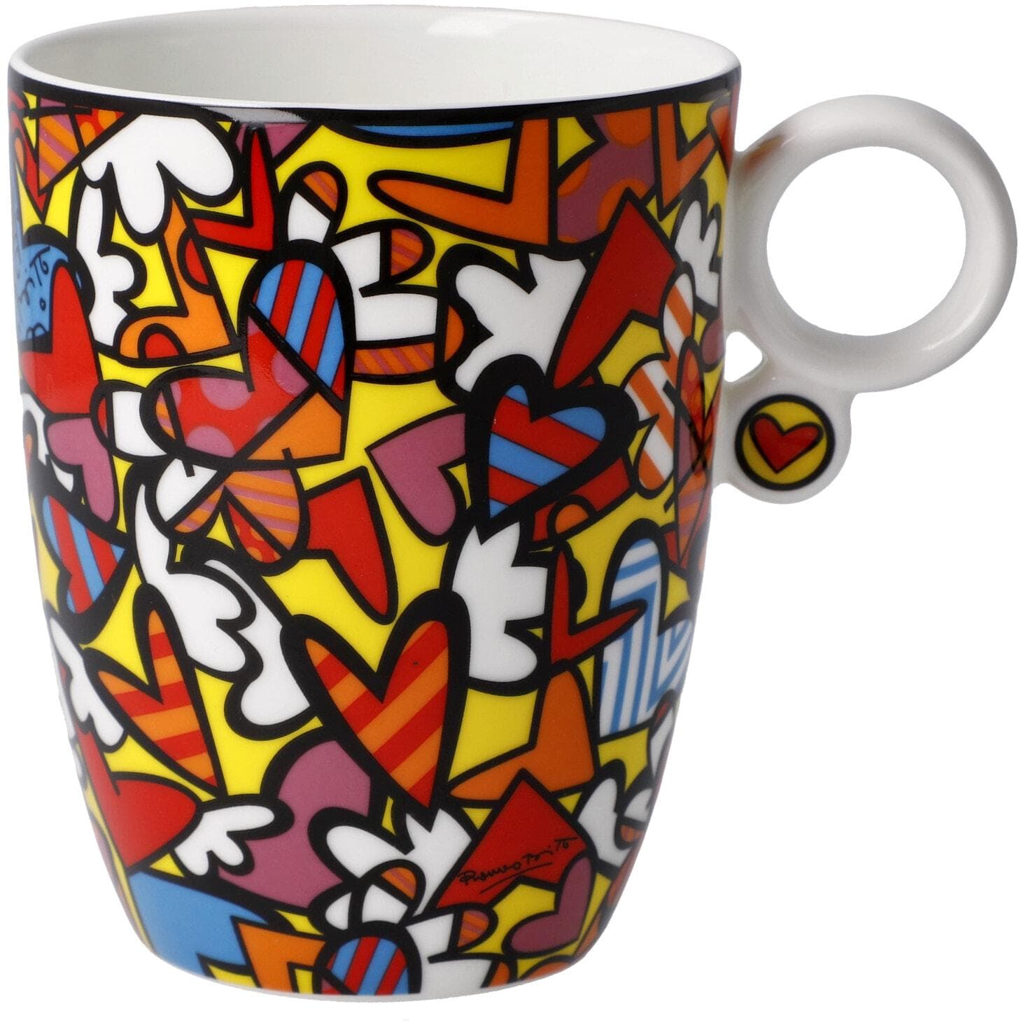 Tasse GOEBEL Britto Bunt Porzellan Pop Art Künstlertasse