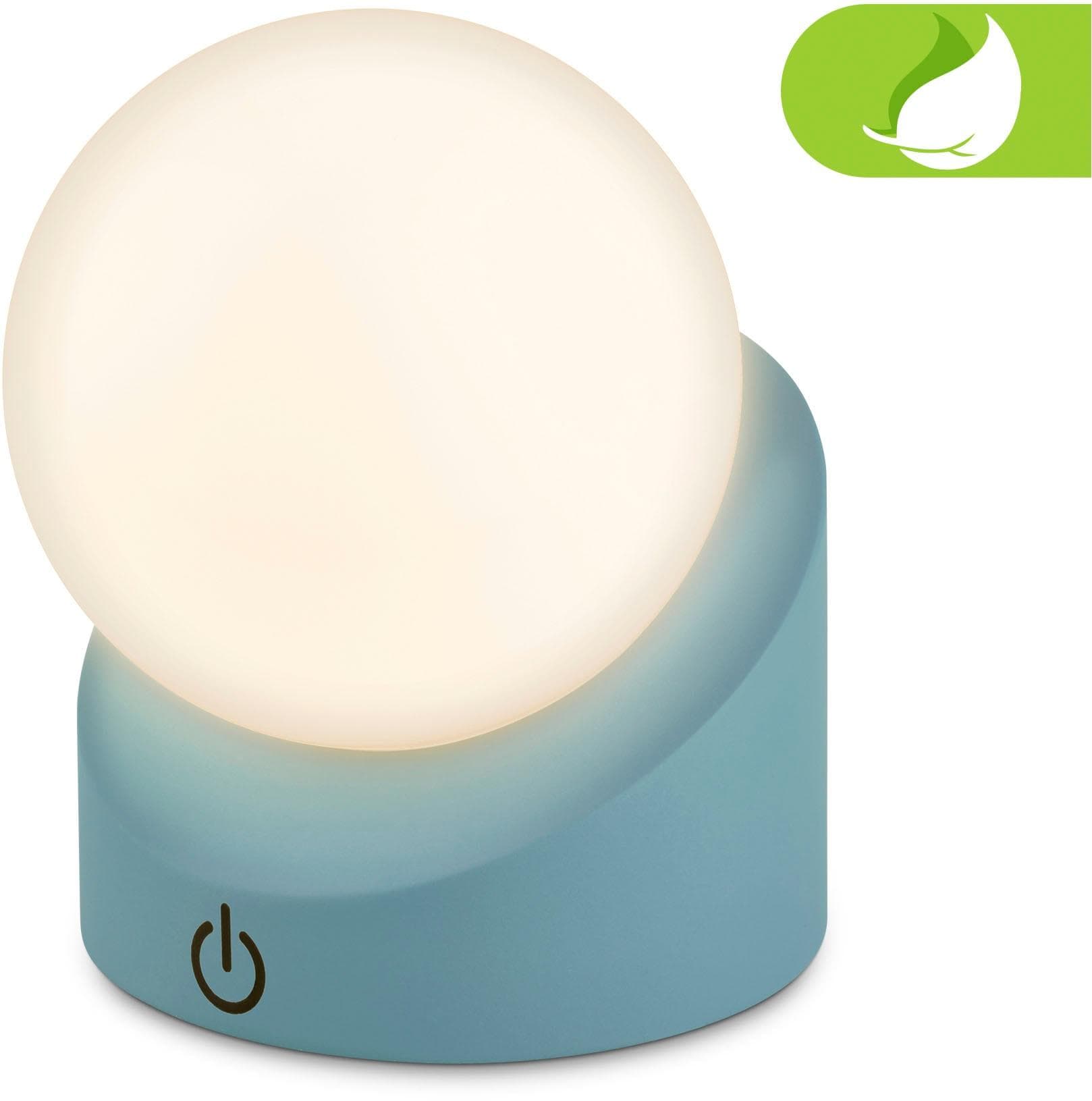 BRILONER SORA Tischleuchte Blau Akku LED Touchdimmer IP54