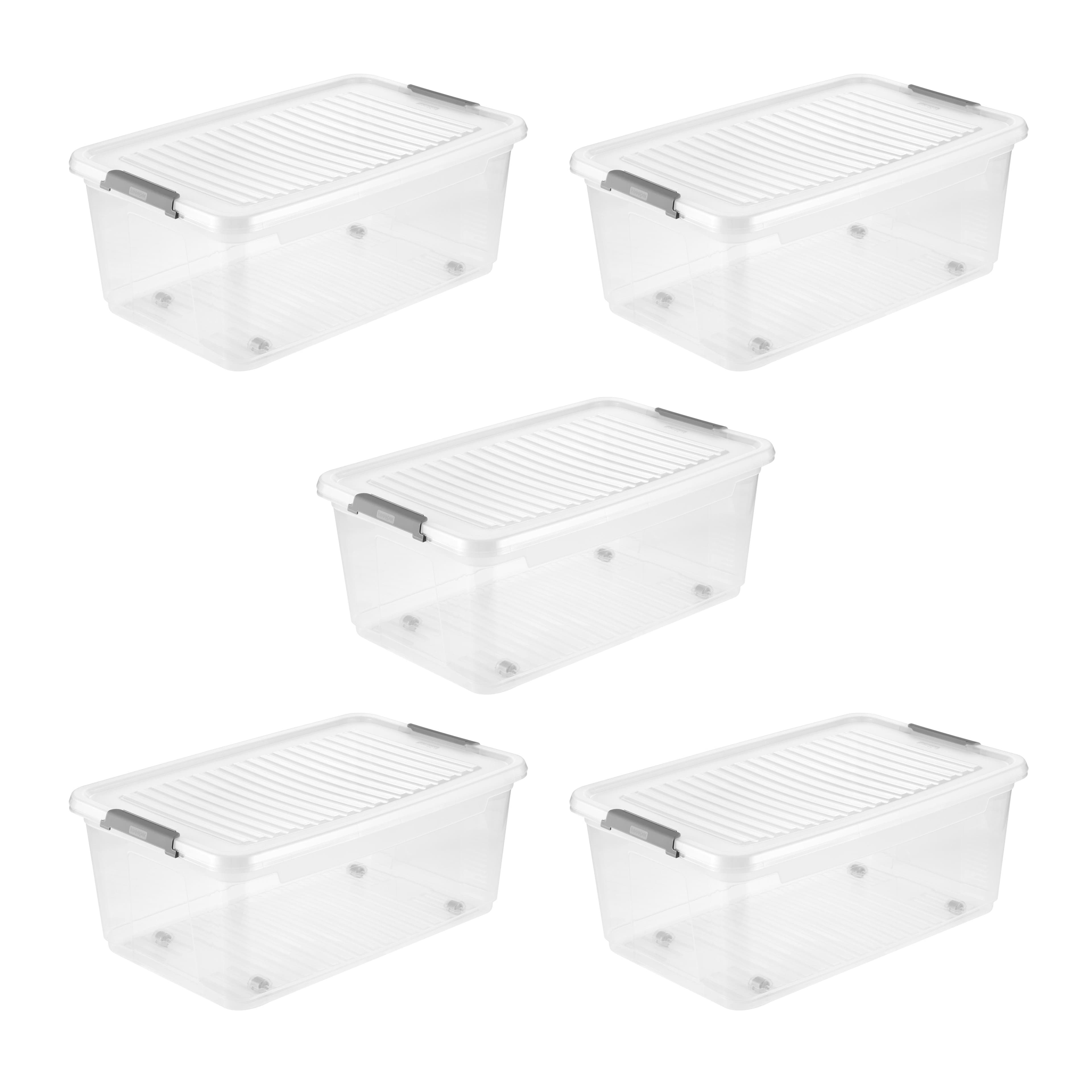 KEEEPER Aufbewahrungsbox Clipbox Leo Set 5-tlg. Transparent