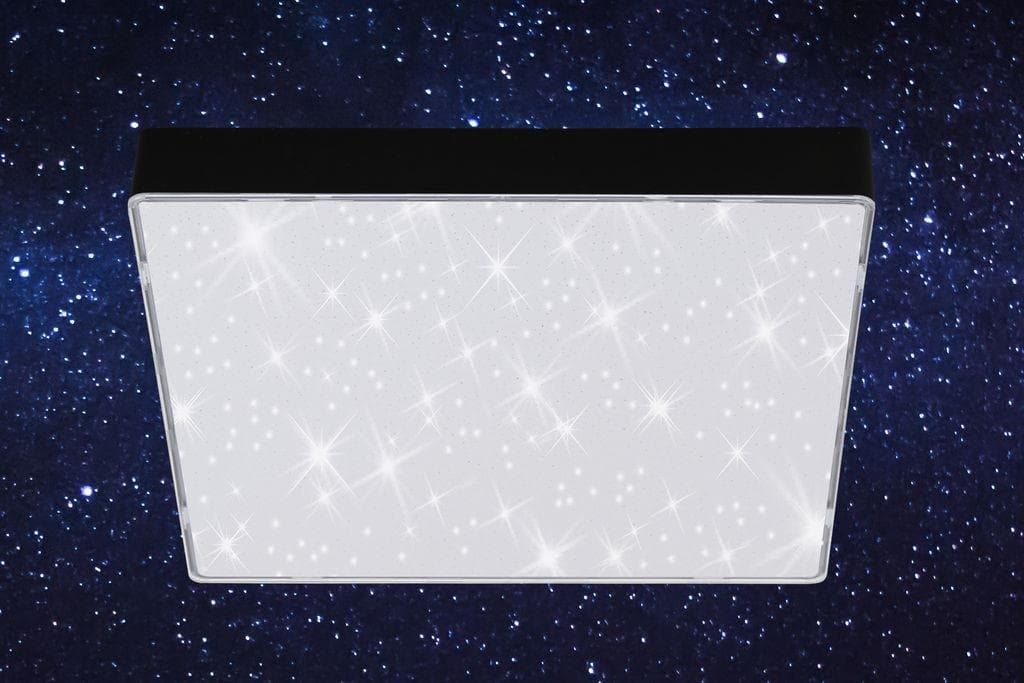 BRILONER LEUCHTEN Aufbauleuchte FLAME STAR Weiß Rahmenloses Design