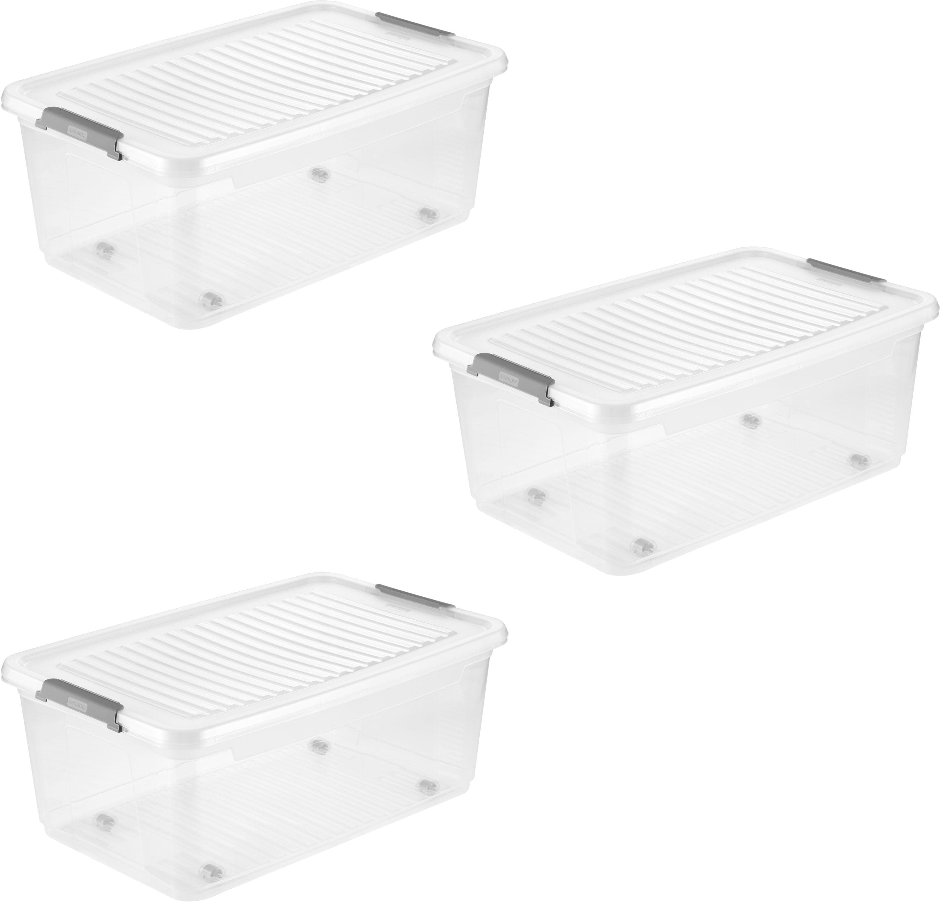 KEEEPER Aufbewahrungsbox Clipbox Leo 37 L transparent