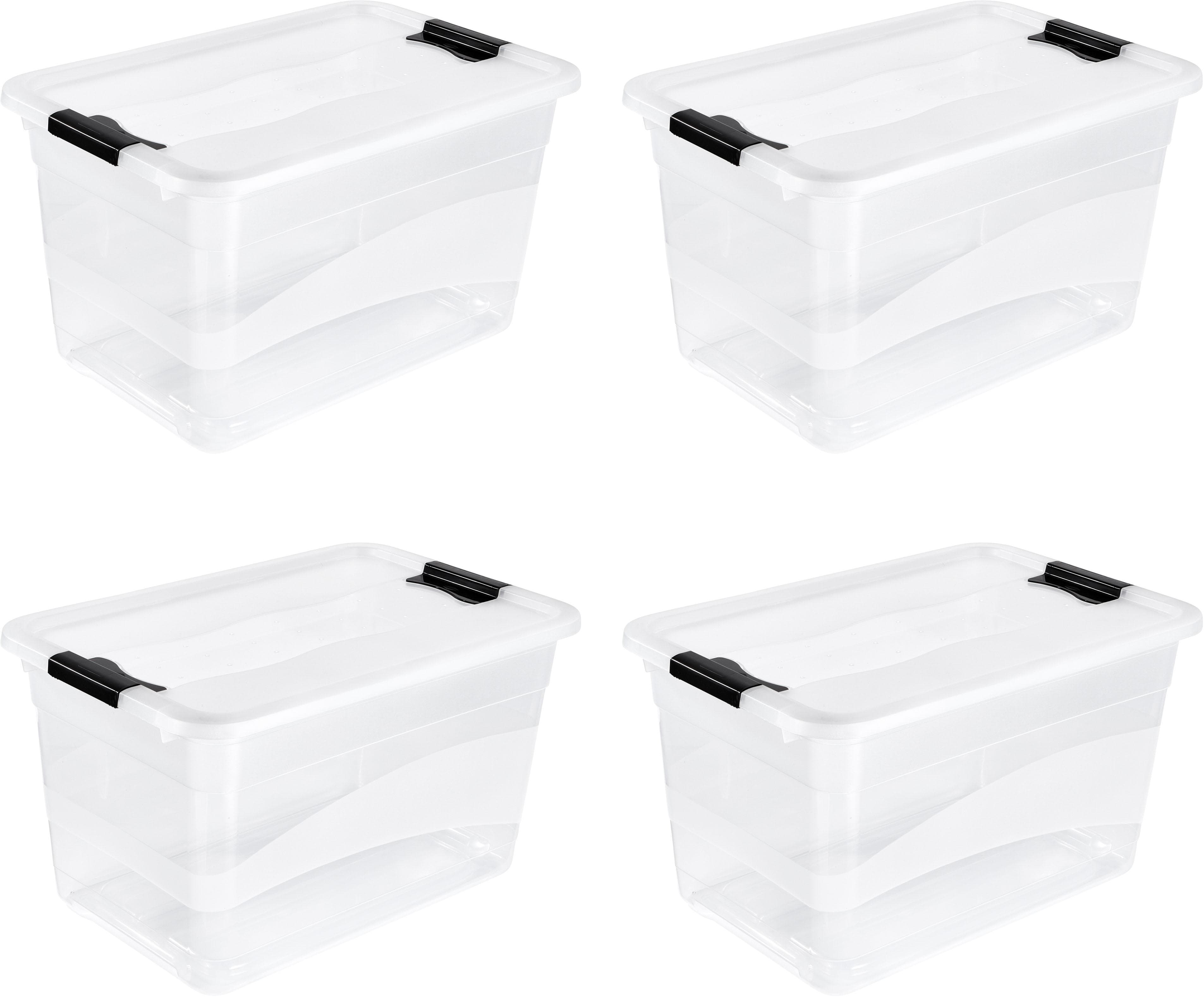 Aufbewahrungsbox KEEEPER Cornelia 4er Set 52 L transparent
