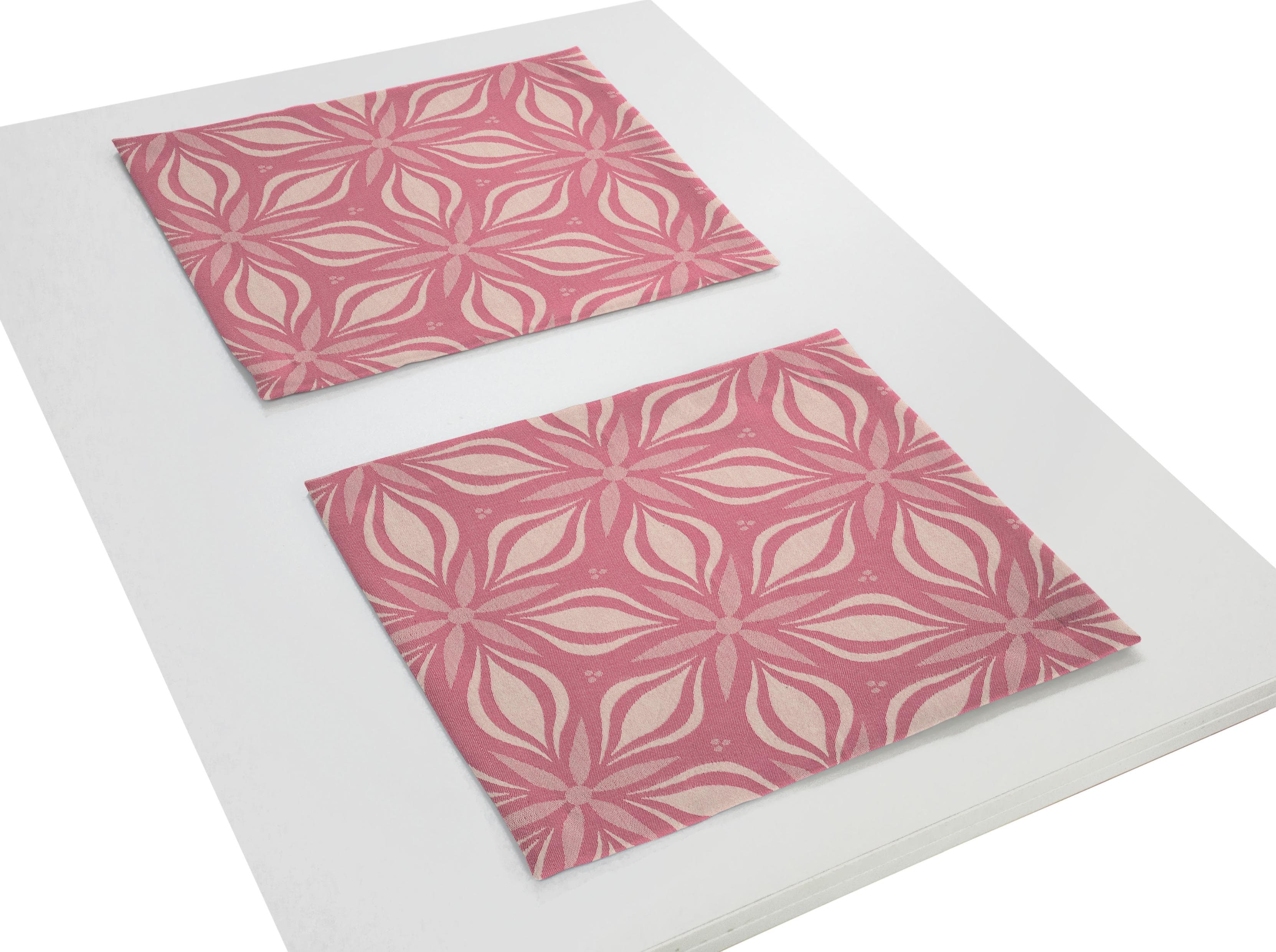 ADAM Platzset Retro Floret 2er-Set Rosa