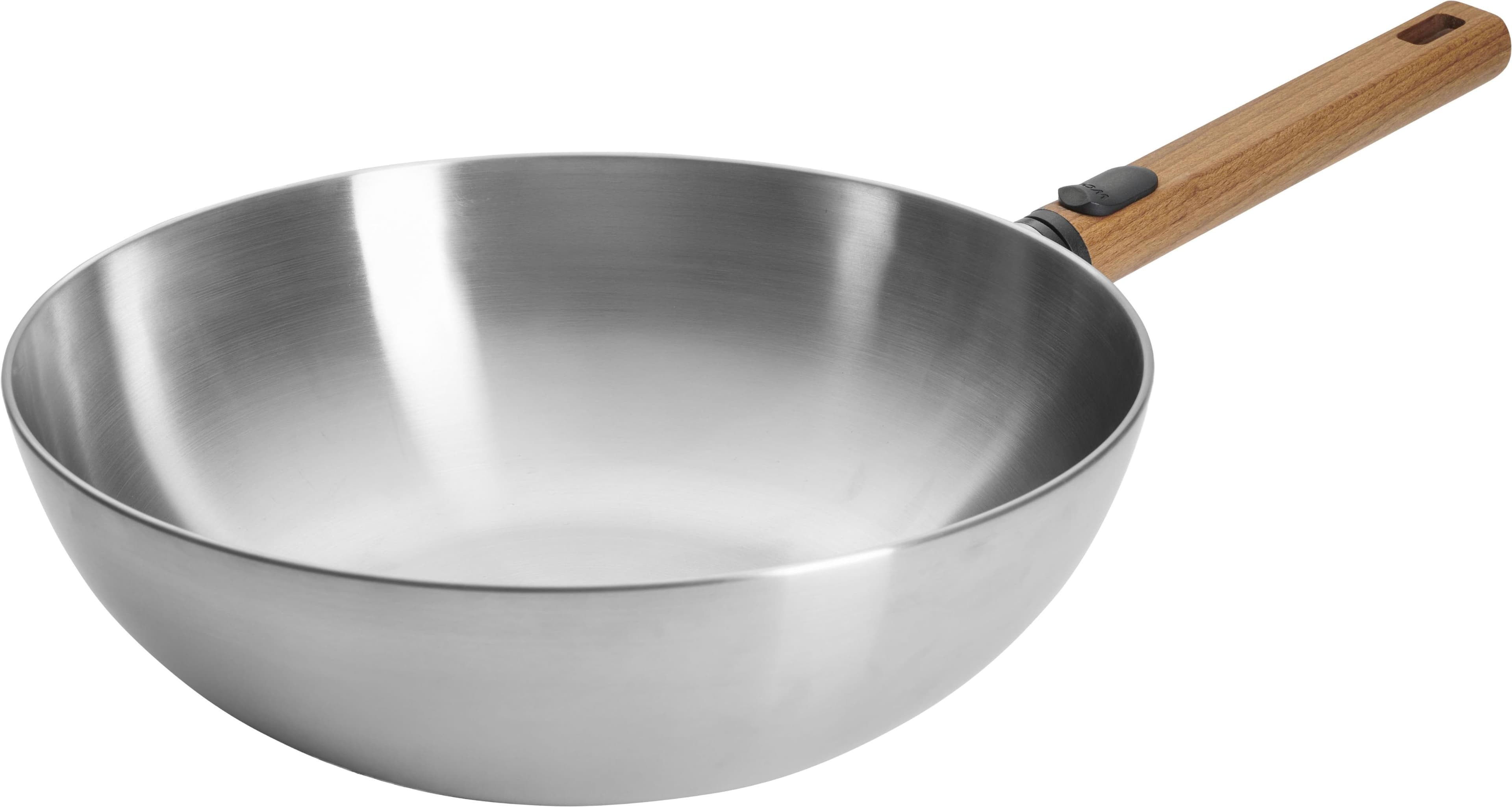 Wok WOLL Logic Steel Silberfarben 5-Schicht-Aufbau