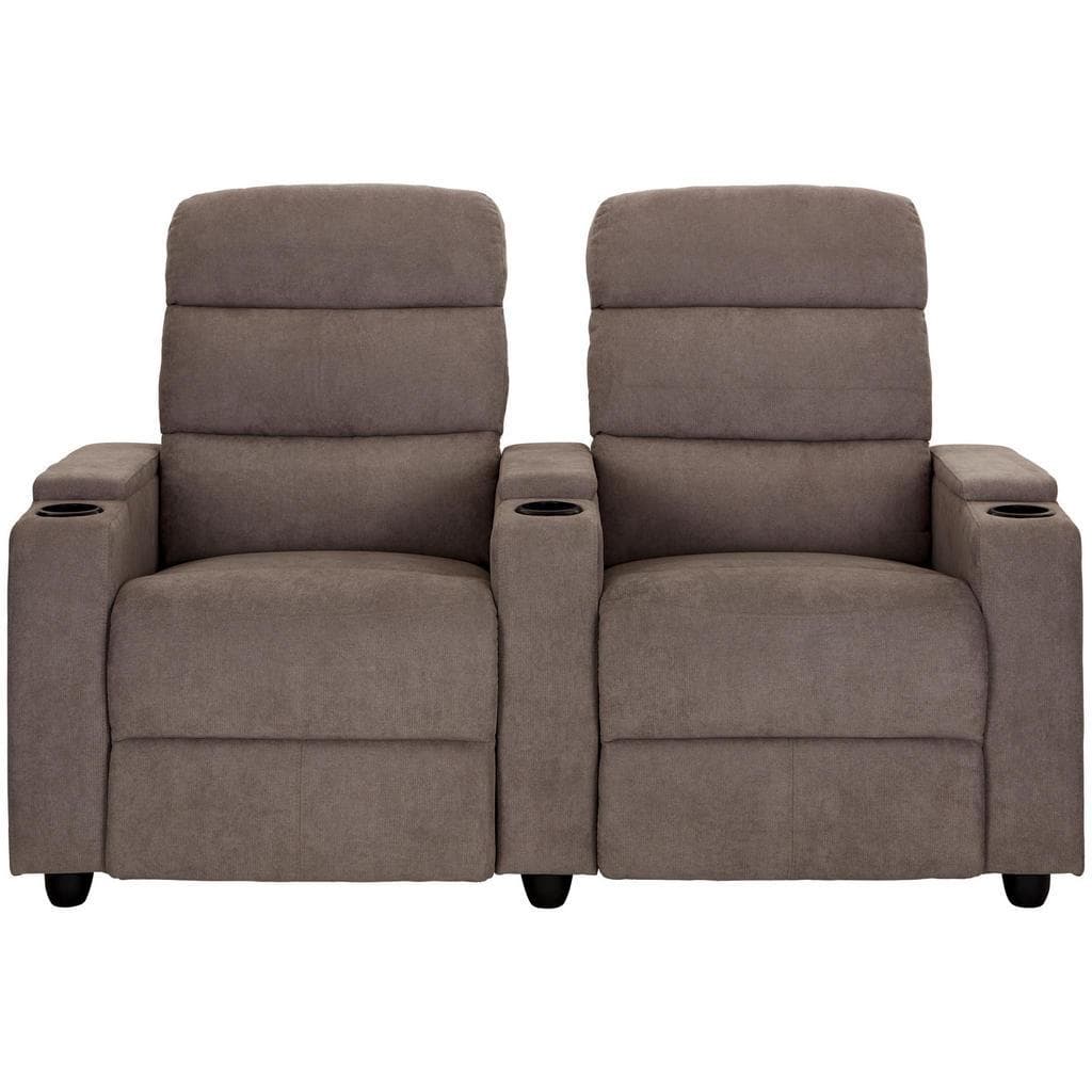 Mid.you Heimkino-Sofa Grau 2-Sitzer Schaumstoff