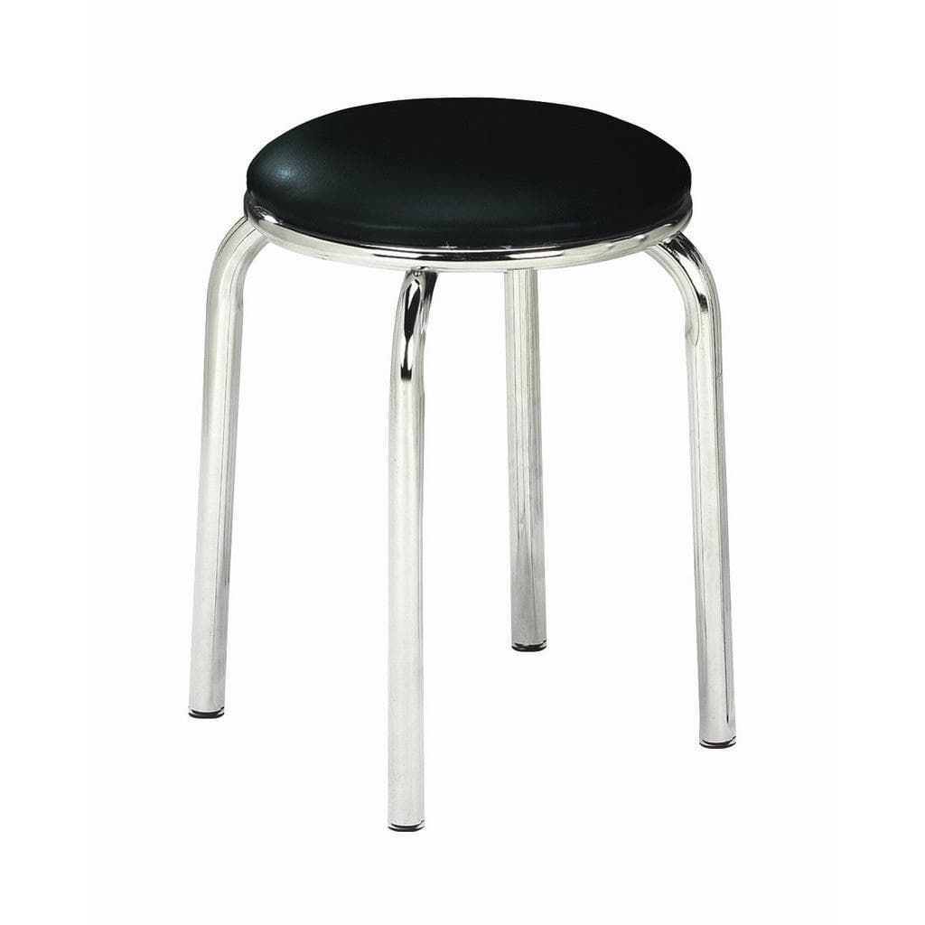 Carryhome Stapelhocker Schwarz Metall 45 cm Esszimmer