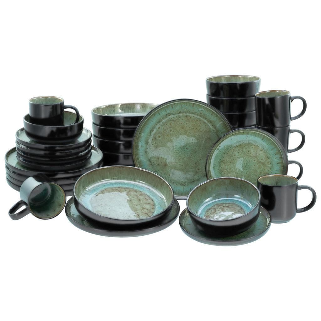 Creatable Kombiservice Grün Keramik 30-teilig 350 ml