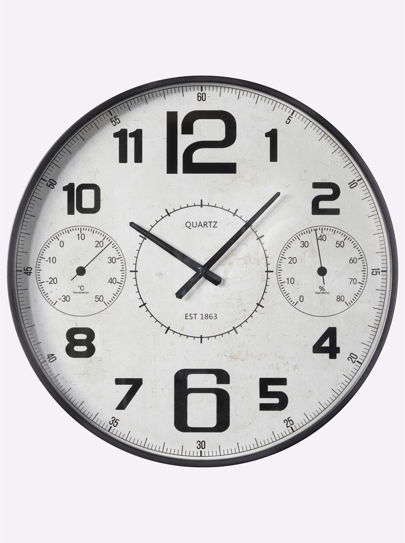 Wanduhr Schwarz-Weiß Baur Versand