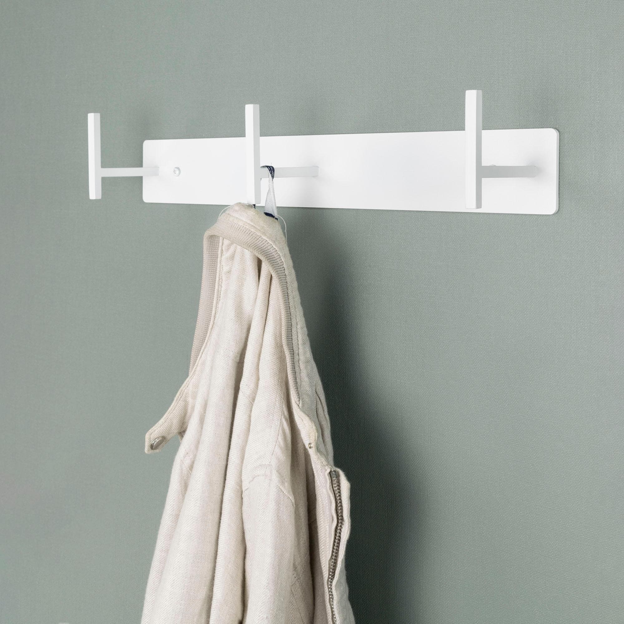 Garderobenhaken SPINDER DESIGN Chapman 3 Weiß Wandgarderobe Stahl