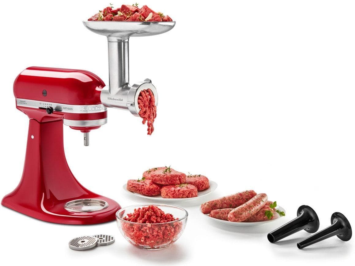 KITCHENAID Fleischwolfaufsatz mit Wurstfüller 5KSMMGA