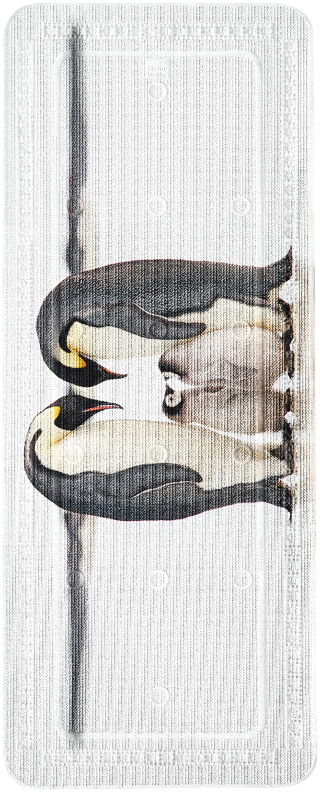 Wanneneinlage Pinguin-Familie - Schwarz/Weiß