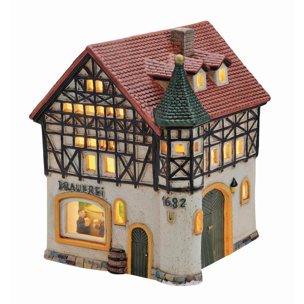 Dekohaus Brauerei 1682 Mehrfarbig Keramik Haus 15x17x16 cm