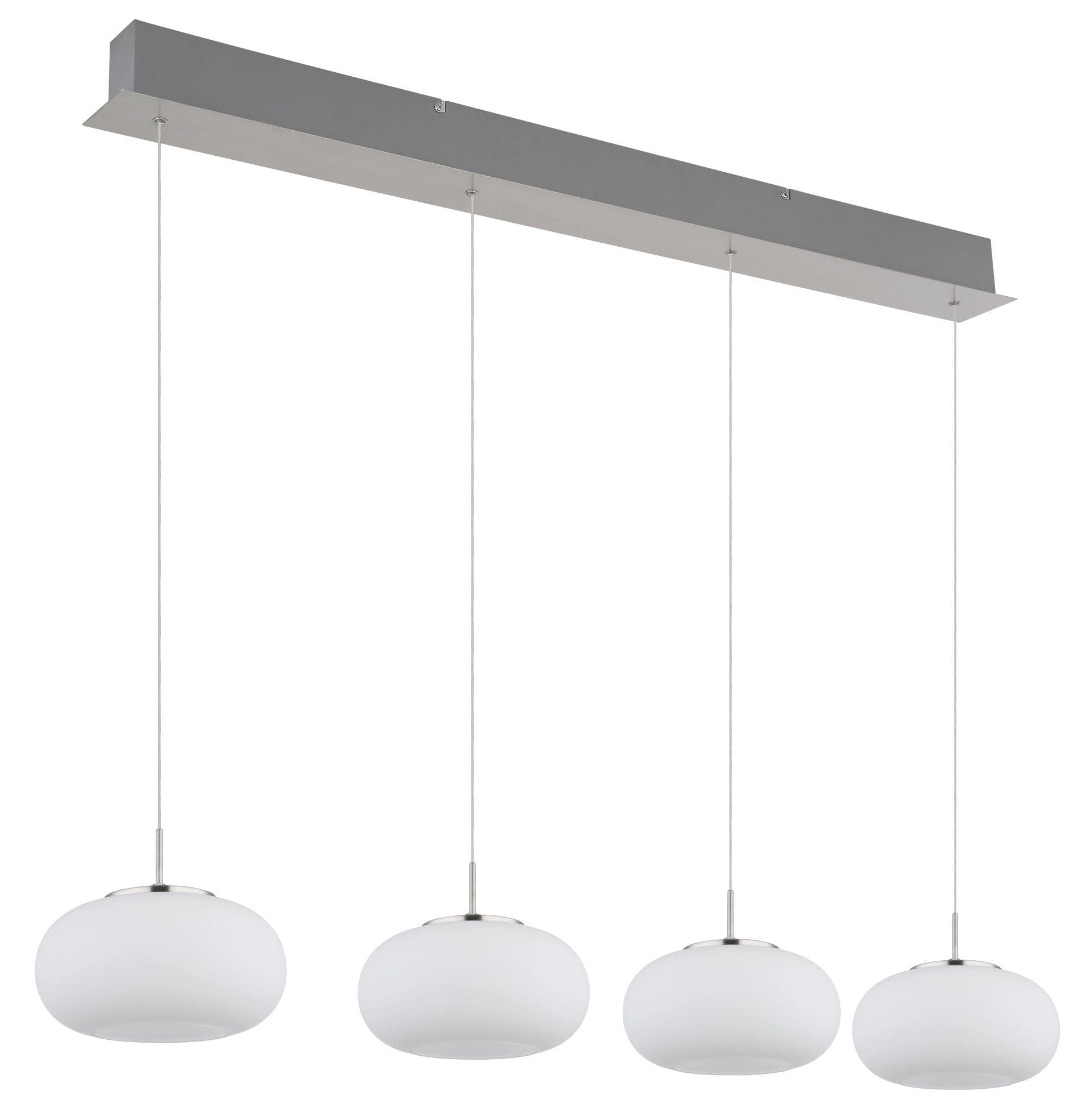 GLOBO LIGHTING LED-Hängeleuchte QUINTARA Nickel Matt
