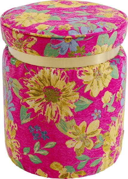 Hocker FLOWERFEVER Pink Moderner Sitzhocker