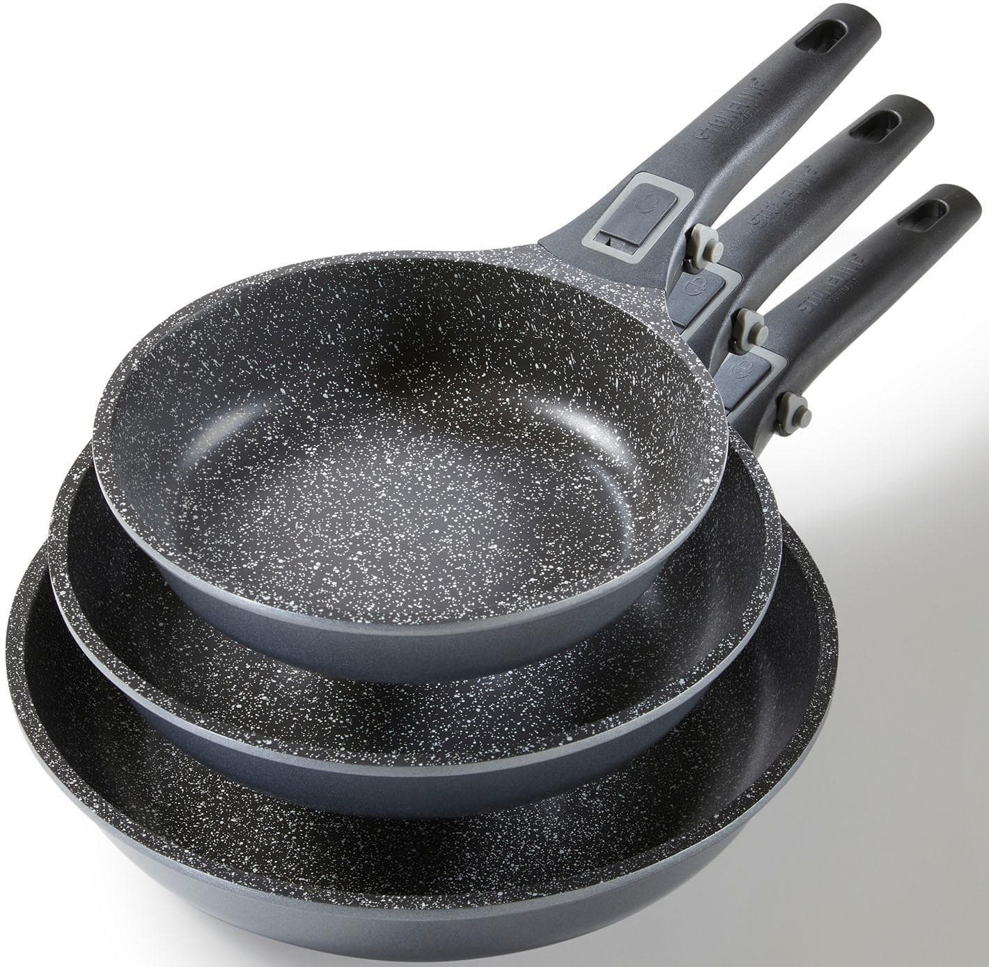 STONELINE Pfannenset Imagination PLUS Anthrazit 28 cm Induktion