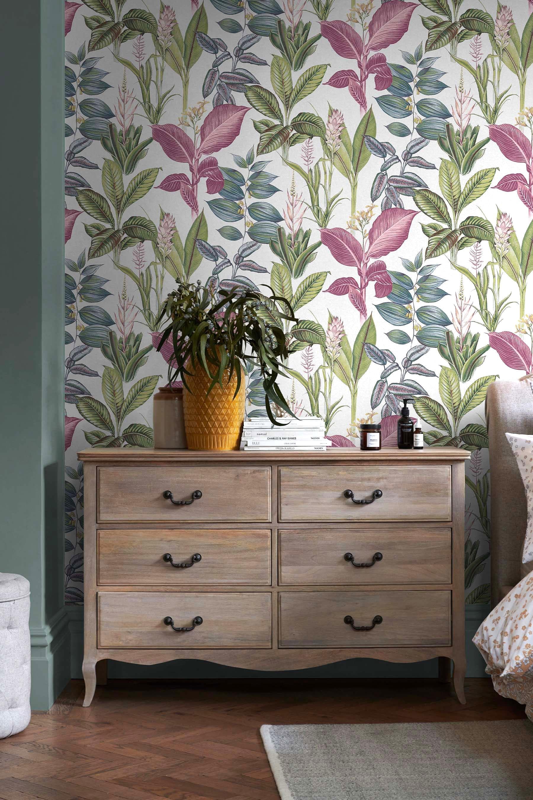 Next Designer Vliestapete Fantasy Rainforest Leaves Blumen