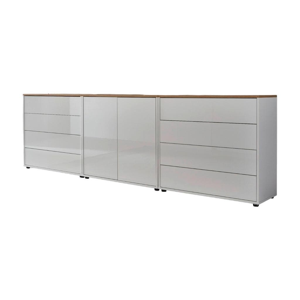 Hochglanz-Sideboard Mailand Set 4 (Kommode/Anrichte)