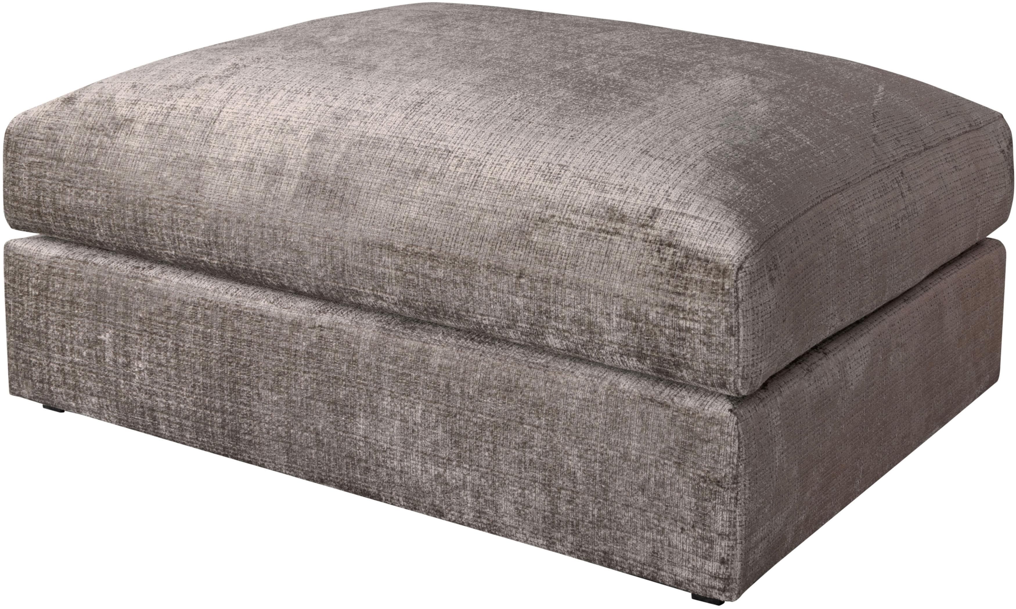HOME AFFAIRE Polsterhocker Soft&Cosy XXL Taupe Chenille