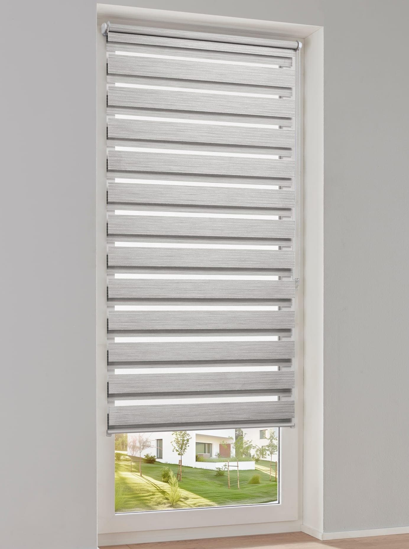 Raffrollo HEINE HOME Grau Silberfarben