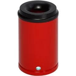VAR Papierkorb feuersicher 15 Liter offen Rot