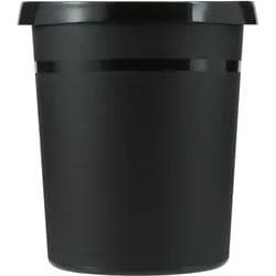 Vepa Bins Runder Papierkorb 18 Liter Kunststoff Schwarz
