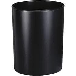 Vepa Bins Feuerfester Papierkorb mit Aluminiumeinsatz 20 Liter Schwarz