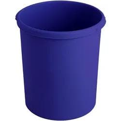 Vepa Bins Runder Papierkorb 30 Liter Blau Kunststoff