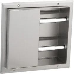 Bobrick B-386 WC-Papierrollenhalter für 2 x 2 Rollen, Trennwandmontage