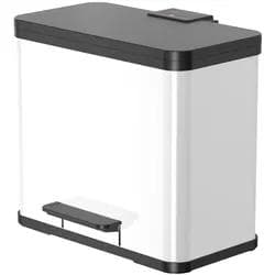 Hailo Öko duo Plus L Tret-Mülltrenner 17 + 9 l Weiß