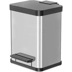 Hailo Öko duo Plus M Tret-Mülltrenner 2x9 ltr Edelstahl