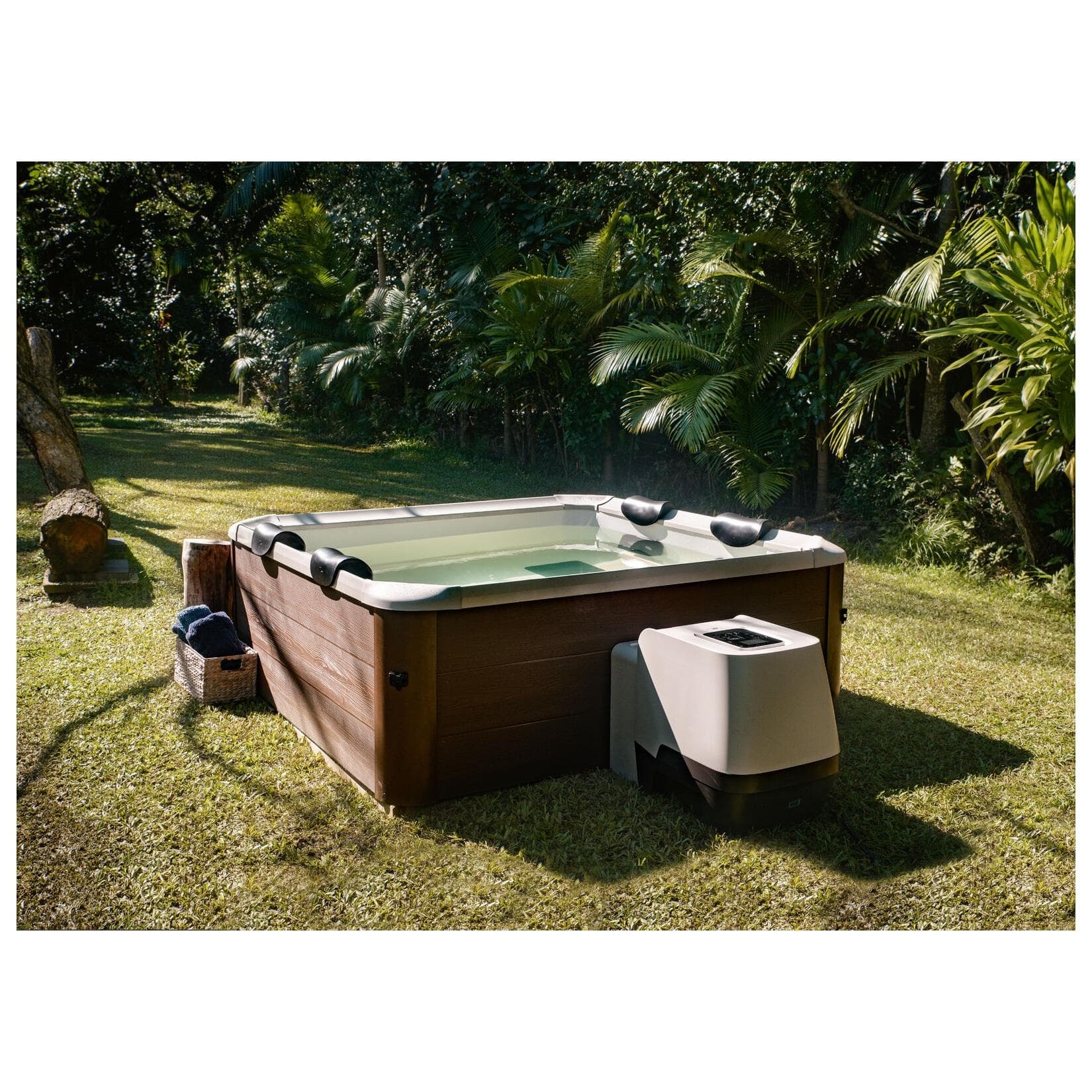 MSpa Whirlpool AMBER AERO PLUS 2026 XXL inkl. App, LED, 8 Hydromassagedüsen, 140 Luftdüsen