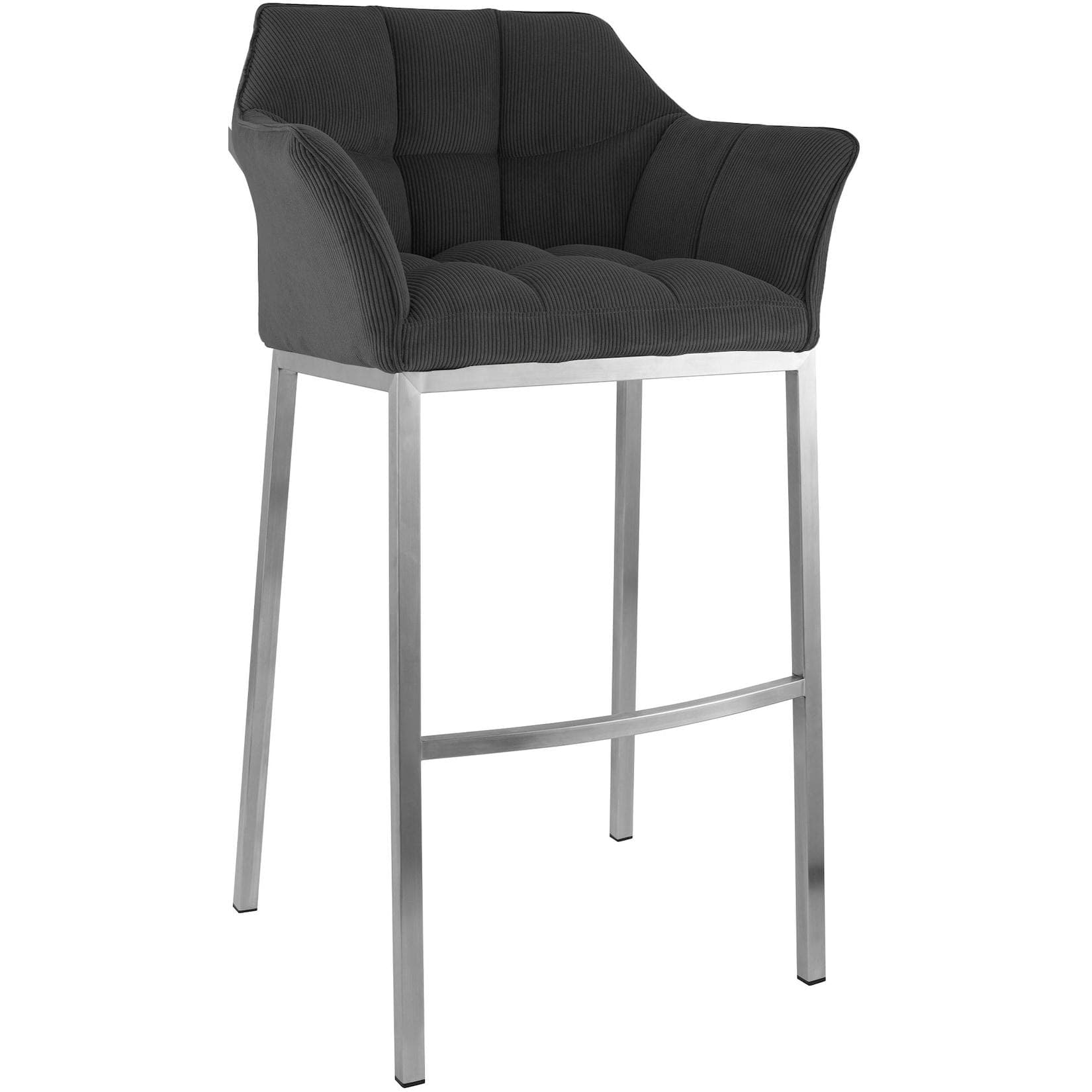 CLP Barhocker Damaso mit Cordbezug und Metallgestell