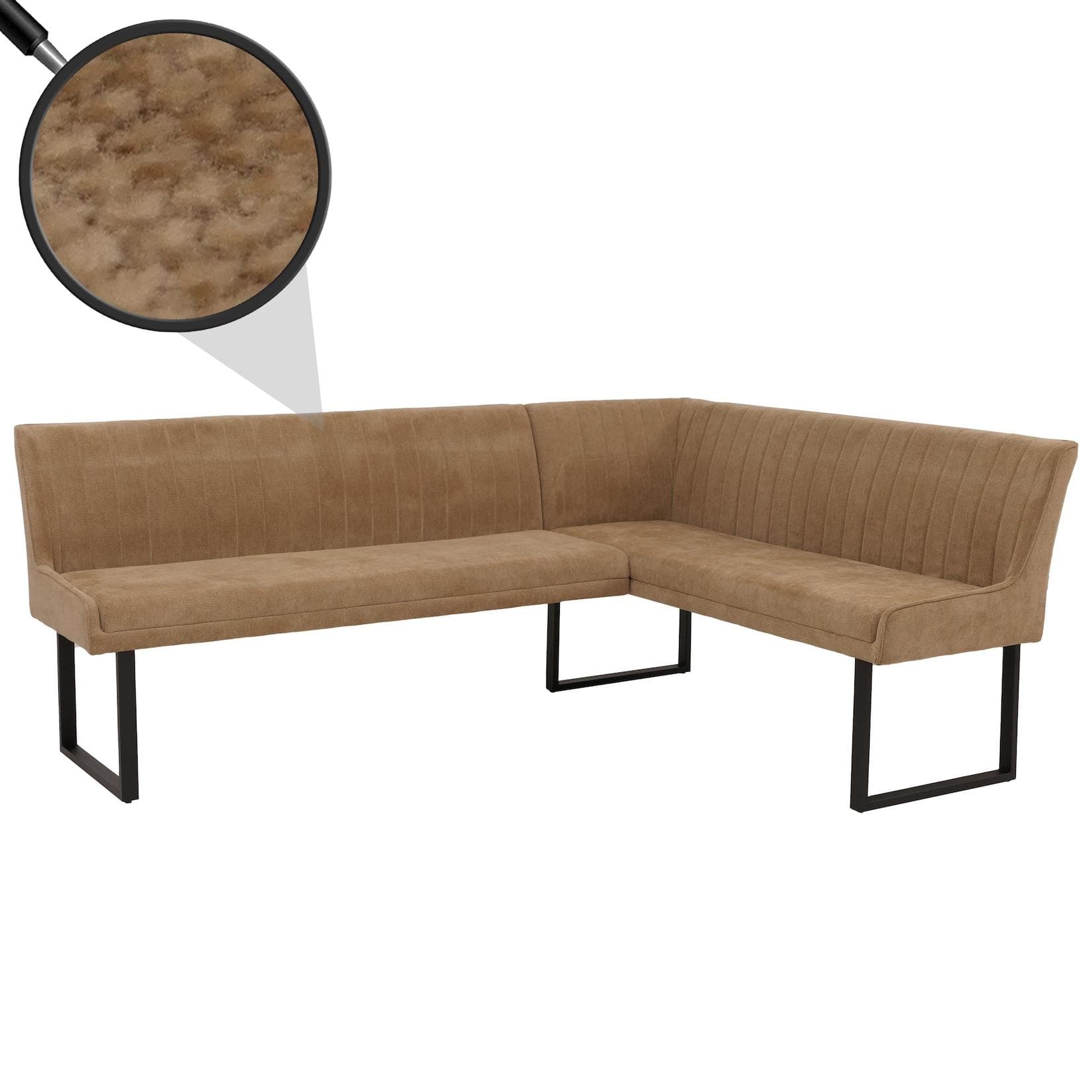 MCW Eckbank MCW-O82-210, Einfache Montage, Stabiles Gestell aus Eisen