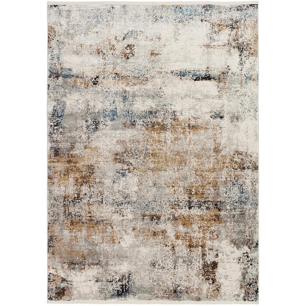 Dieter Knoll Vintage-Teppich Le Mans Grau Schwarz