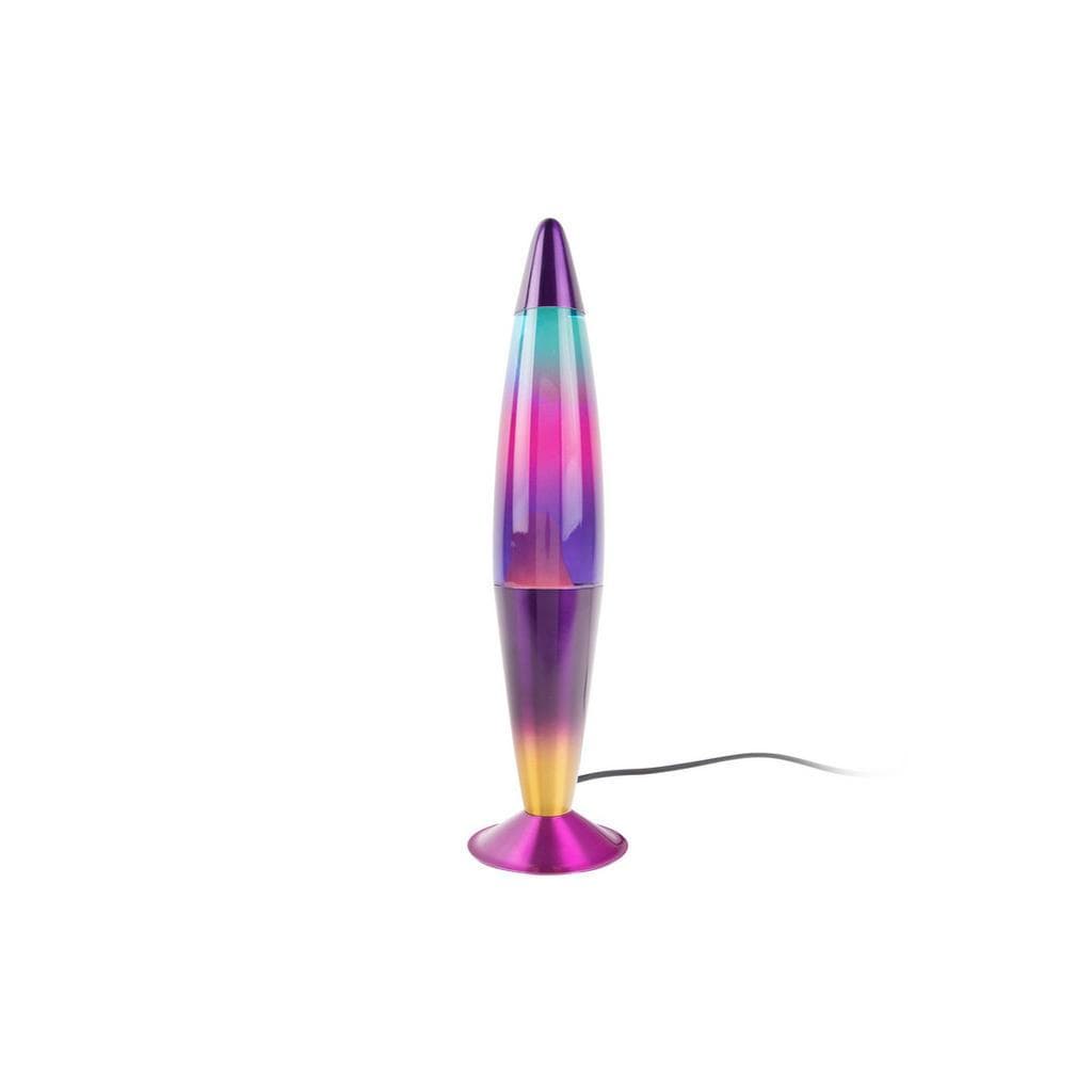 Leitmotiv Lavaleuchte Funky Rocket Mehrfarbig Glas Konisch